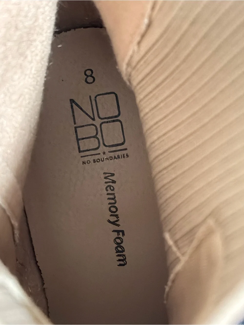 NOBO Beige Chelsea Lug Heel Booties